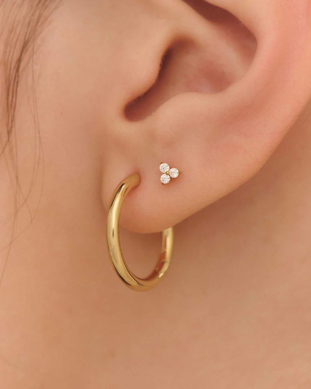 Alma Gold Hoops - Image 2