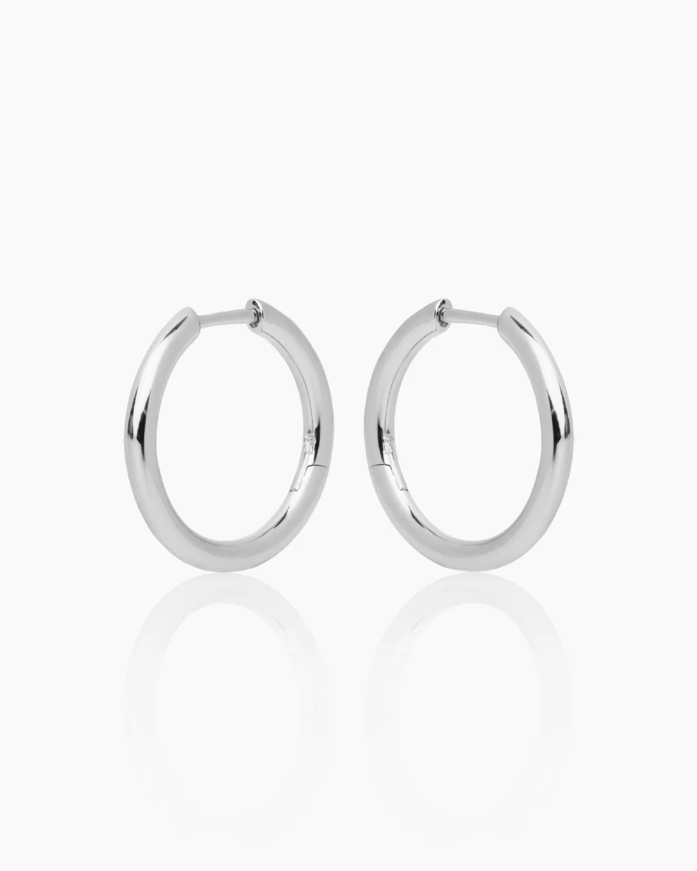 Alma Silver Hoops
