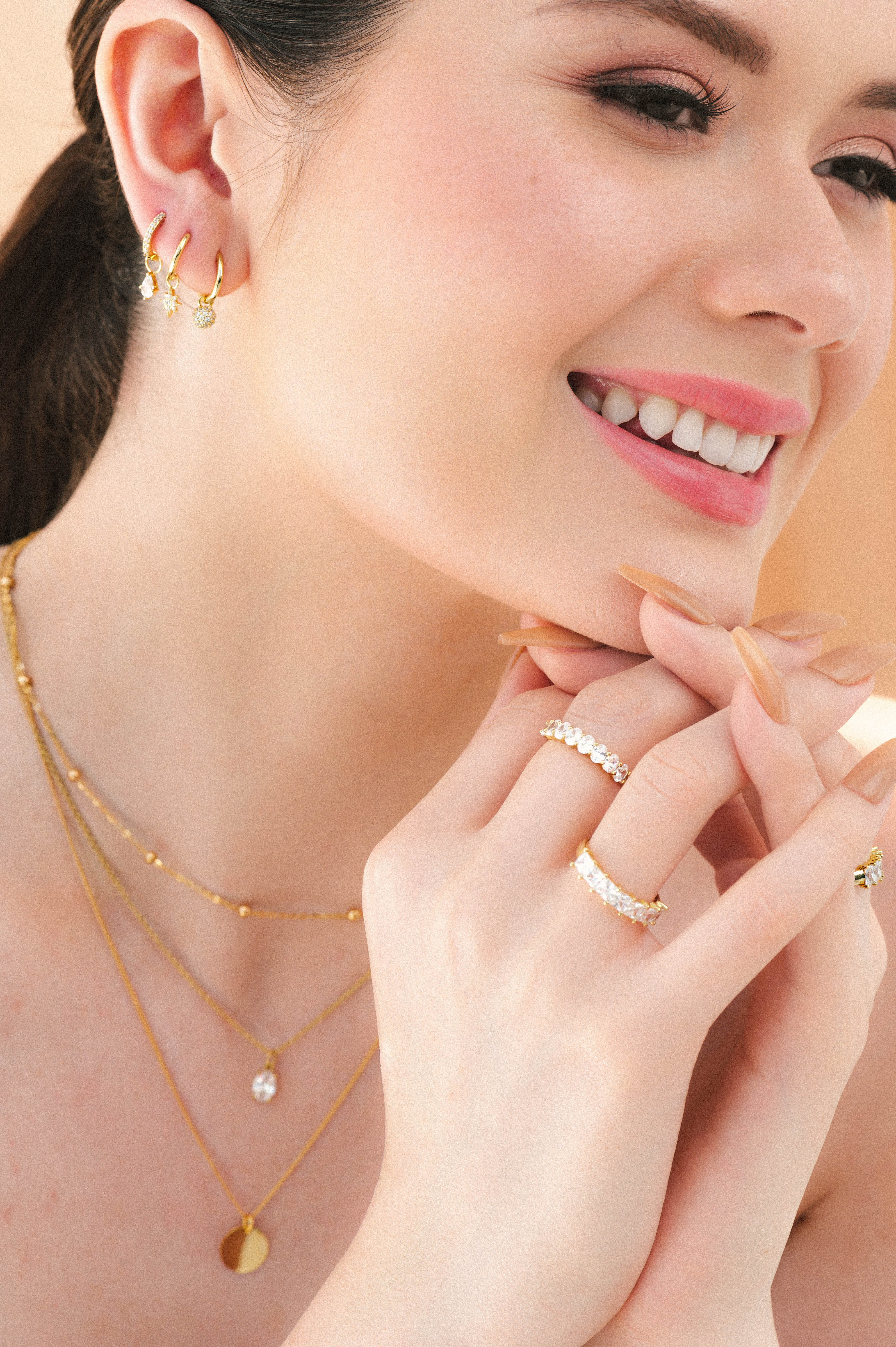 Aly Gold Huggies - Image 4