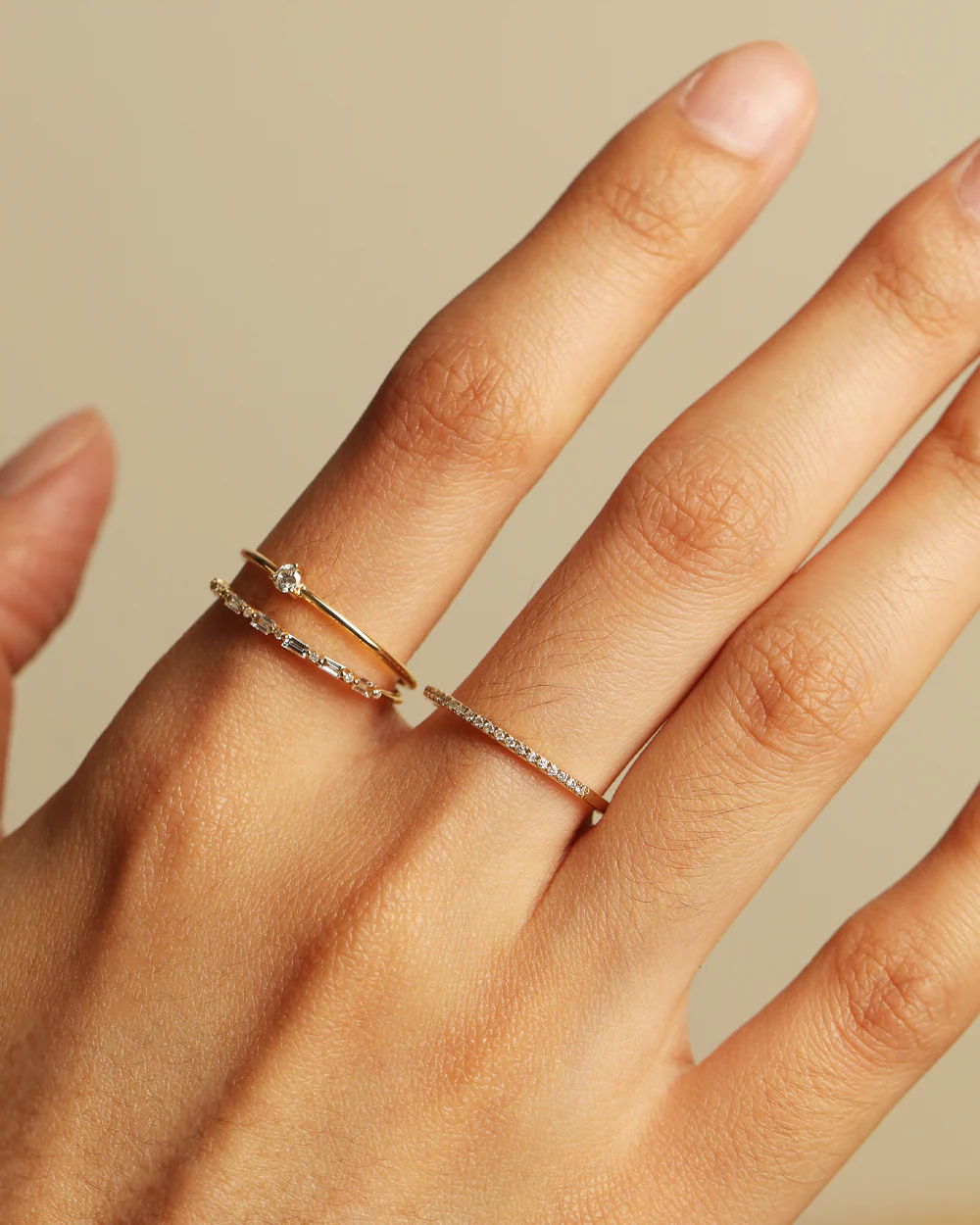 Amira Gold Diamond Ring - Image 3