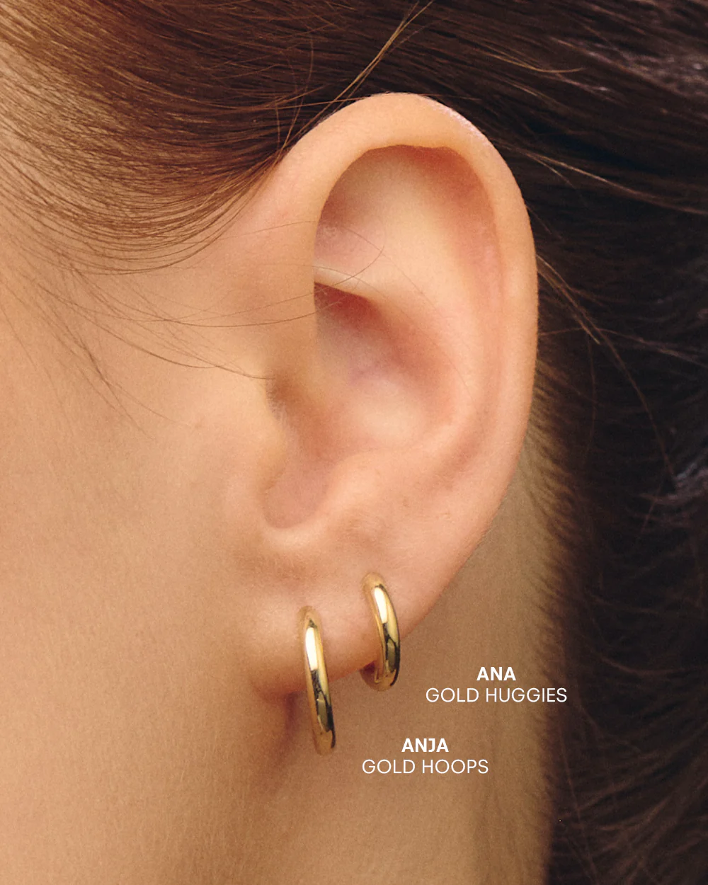 Anja Silver Hoops - Image 2