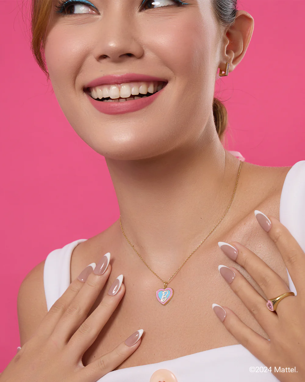 Barbie™ x Penny Pairs B Gold Necklace - Image 4