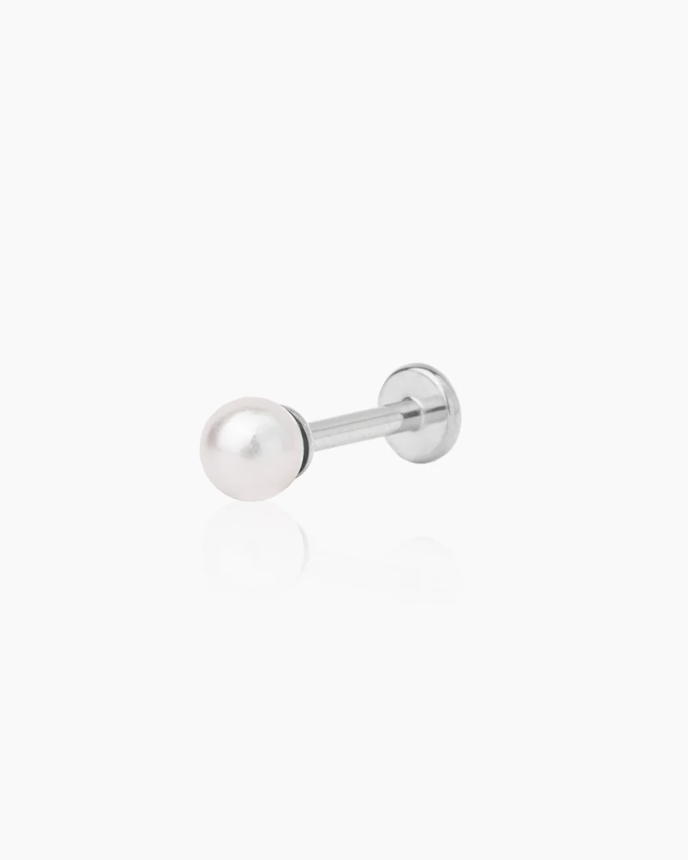Bea Silver Flatback Stud