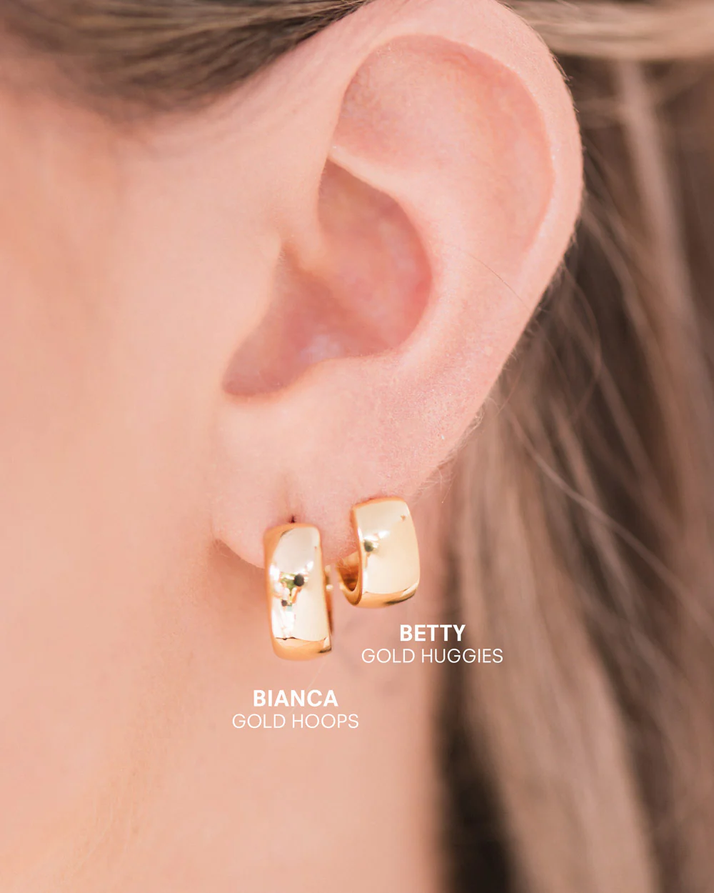 Bianca Gold Hoops - Image 2