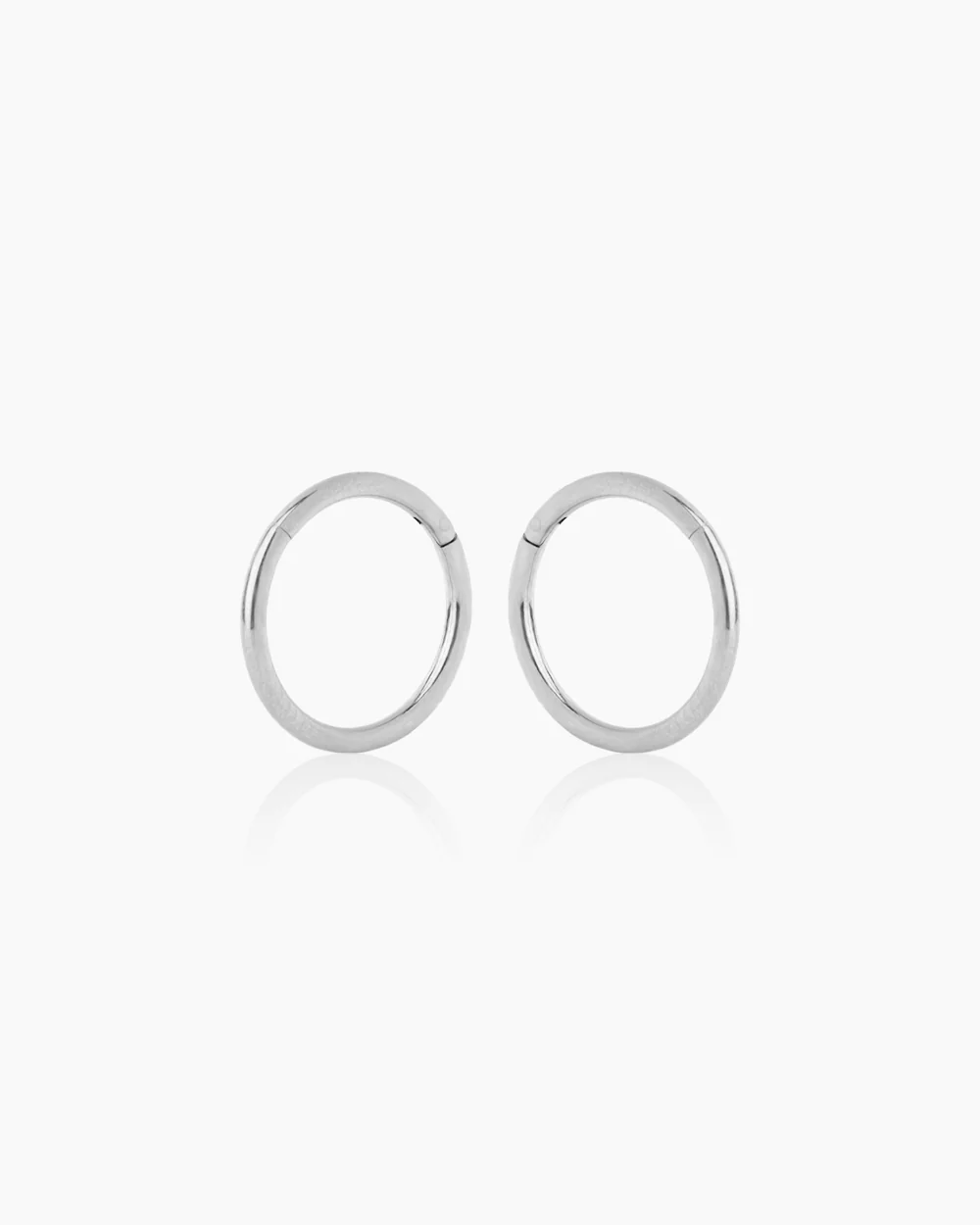 Blaire 8mm Silver Huggies