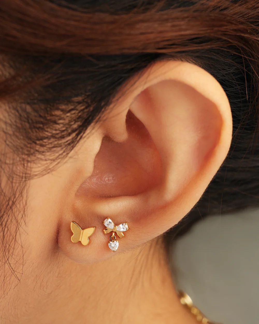 Dolly Silver Flatback Stud - Image 3