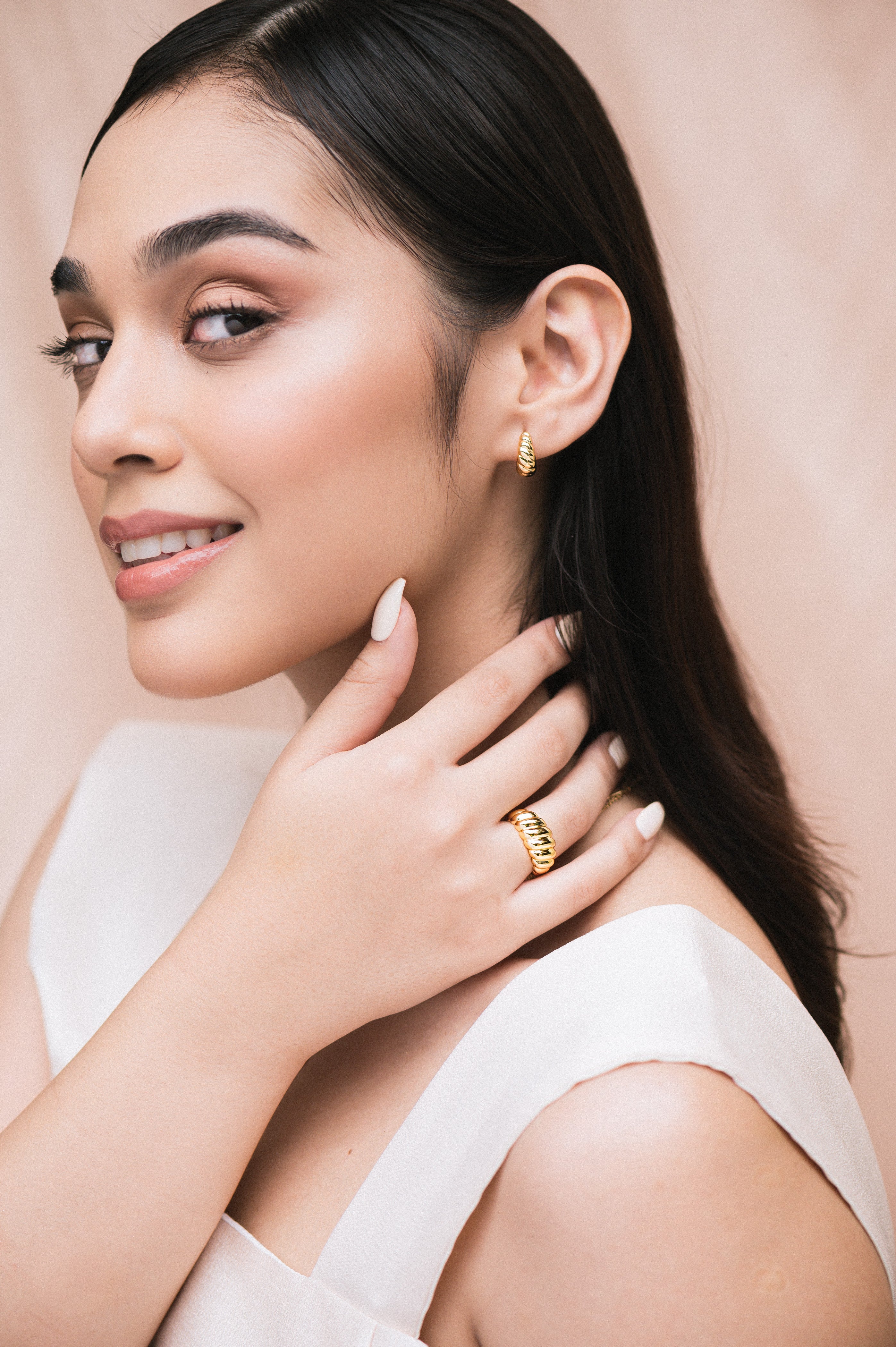 Candice Gold Hoops - Image 3