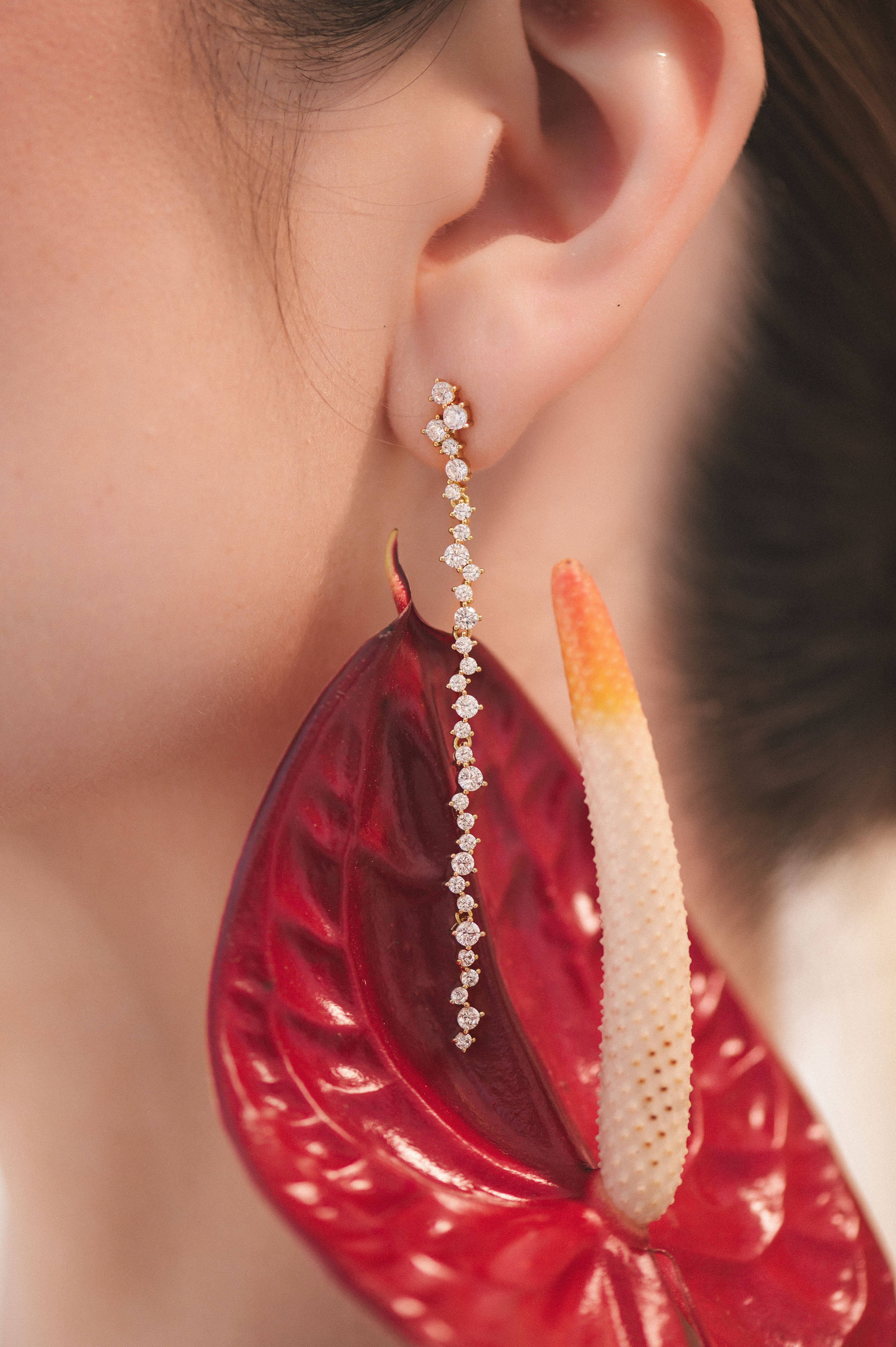 Cassandra Silver Dangler Studs - Image 3