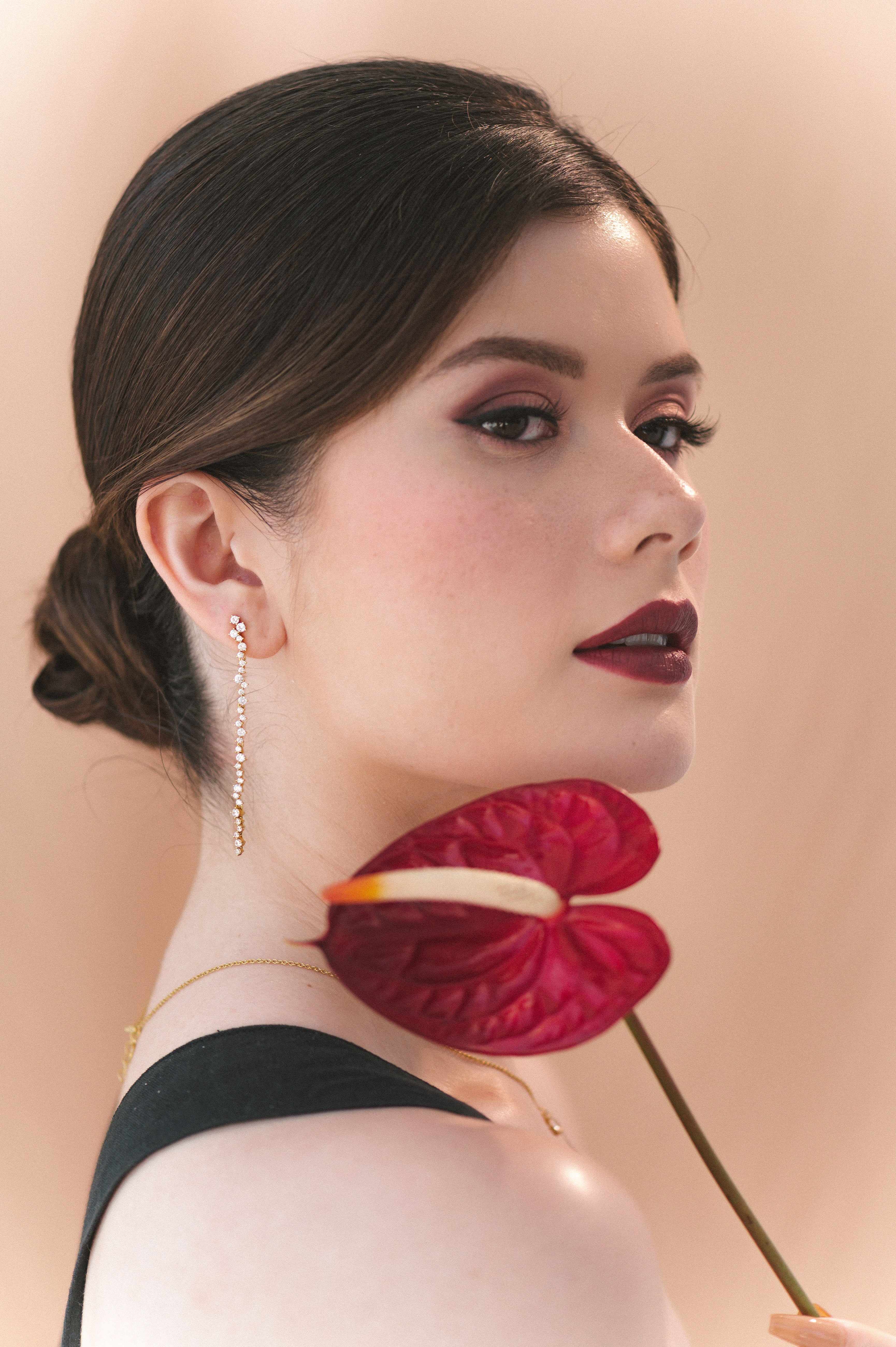 Cassandra Silver Dangler Studs - Image 4