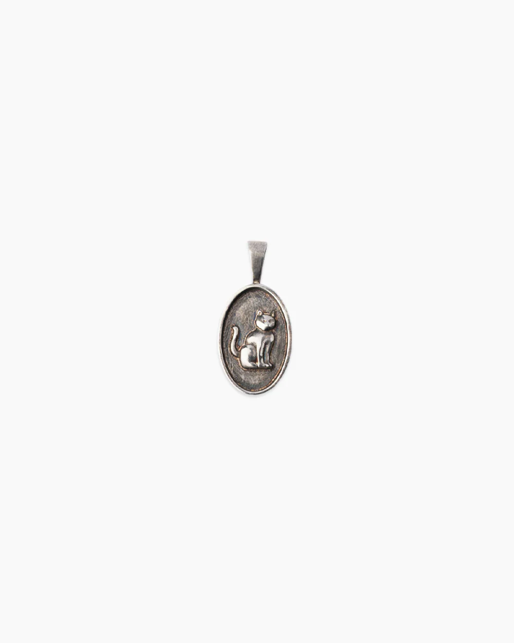Cat Dad Silver Pendant