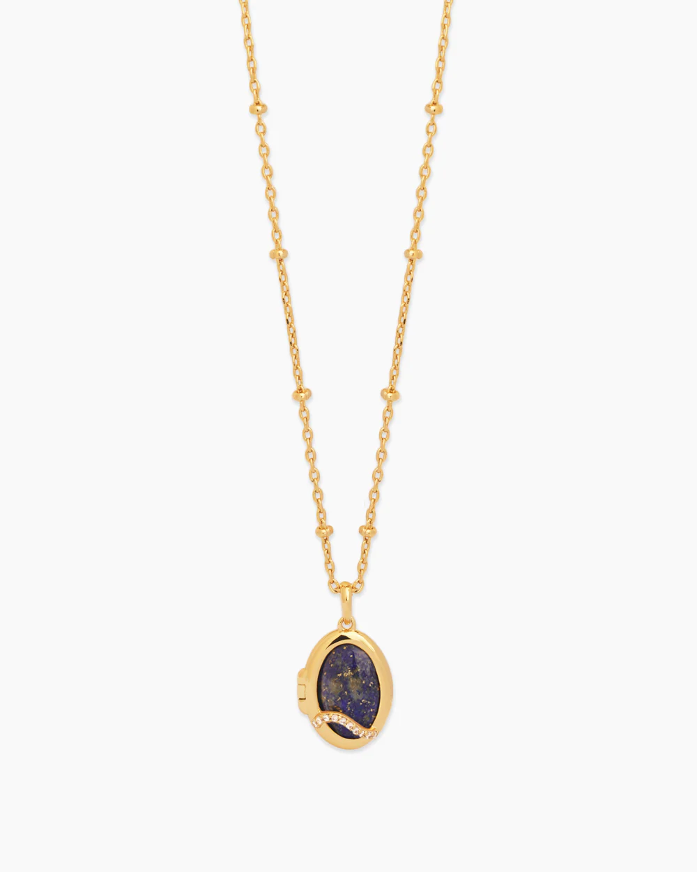 Celeste Gold Locket Necklace - Image 12
