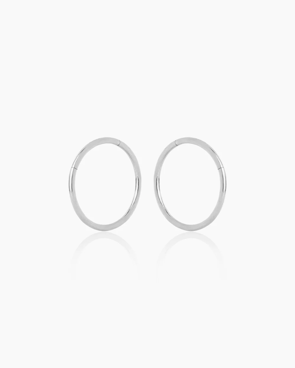 Dane 12mm Silver Hoops