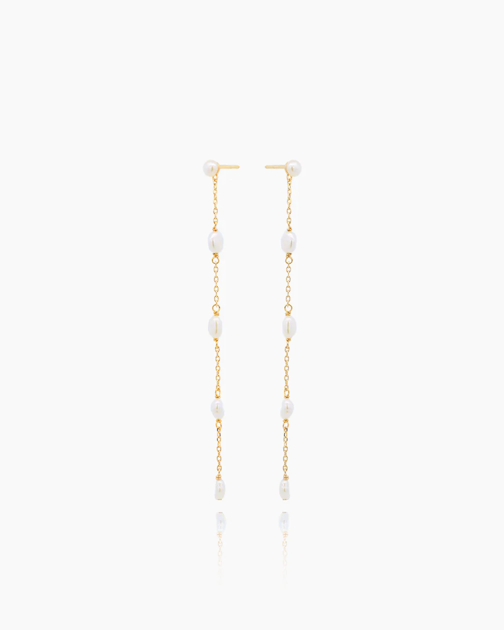 Daniella Gold Dangler Studs