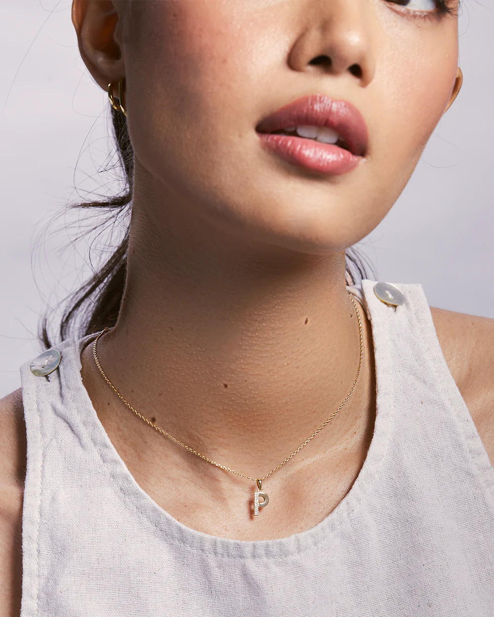 Letter Gold Necklace - Image 4