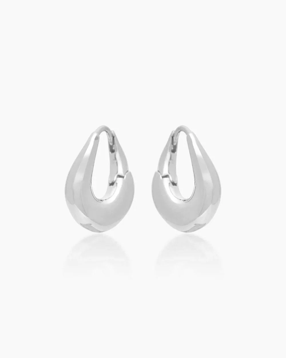Frida Silver Hoops