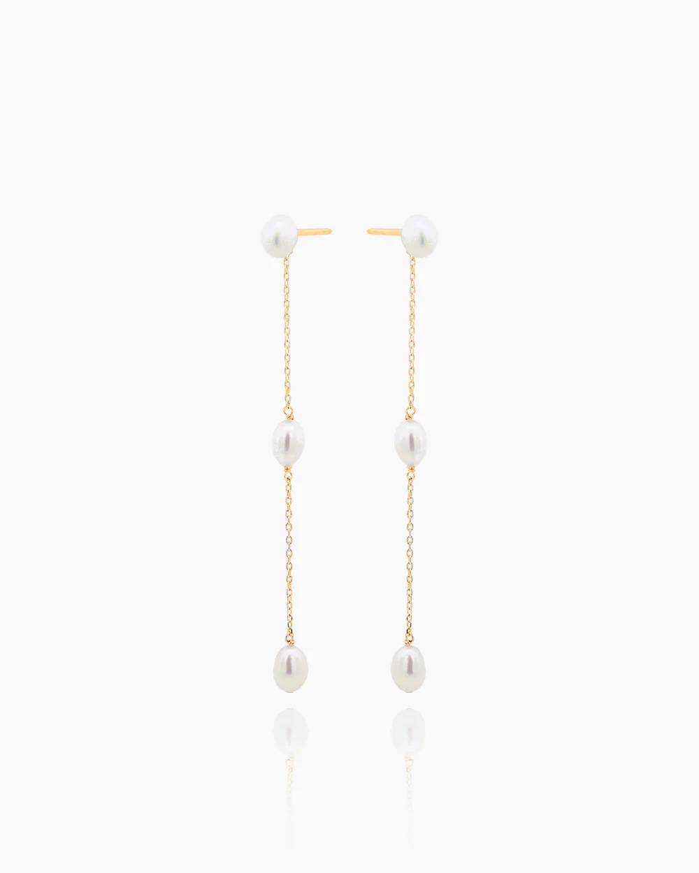 Gabriella Gold Dangler Studs
