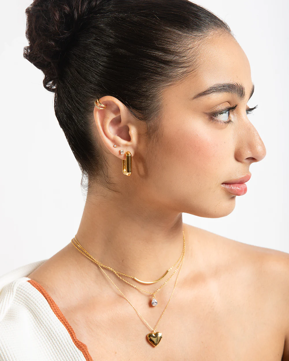 Gwen Gold Studs - Image 3