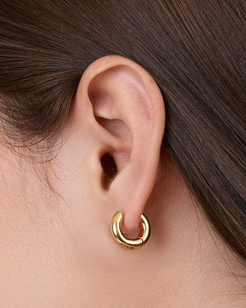 Hallie Gold Hoops - Image 2