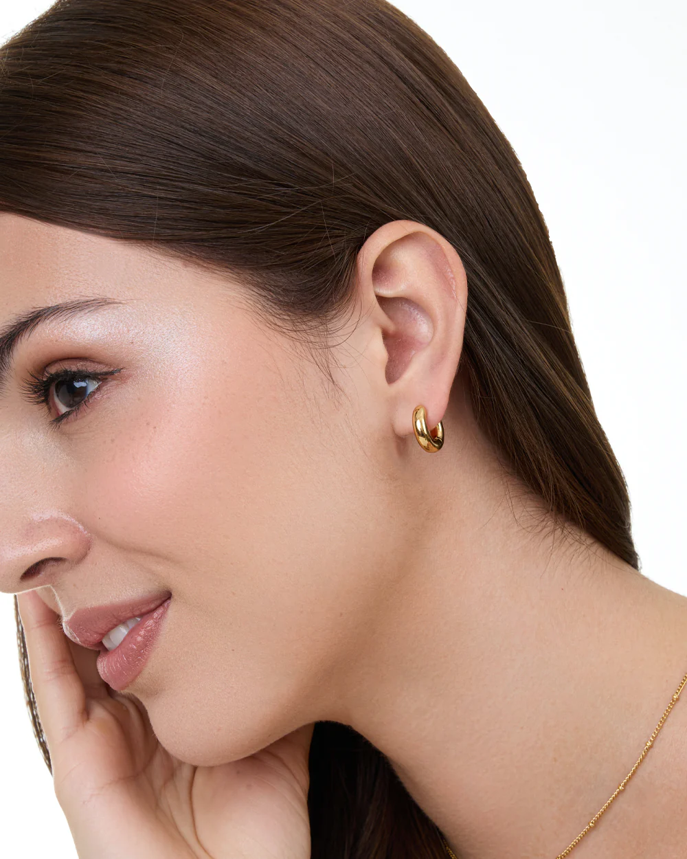 Hallie Gold Hoops - Image 4
