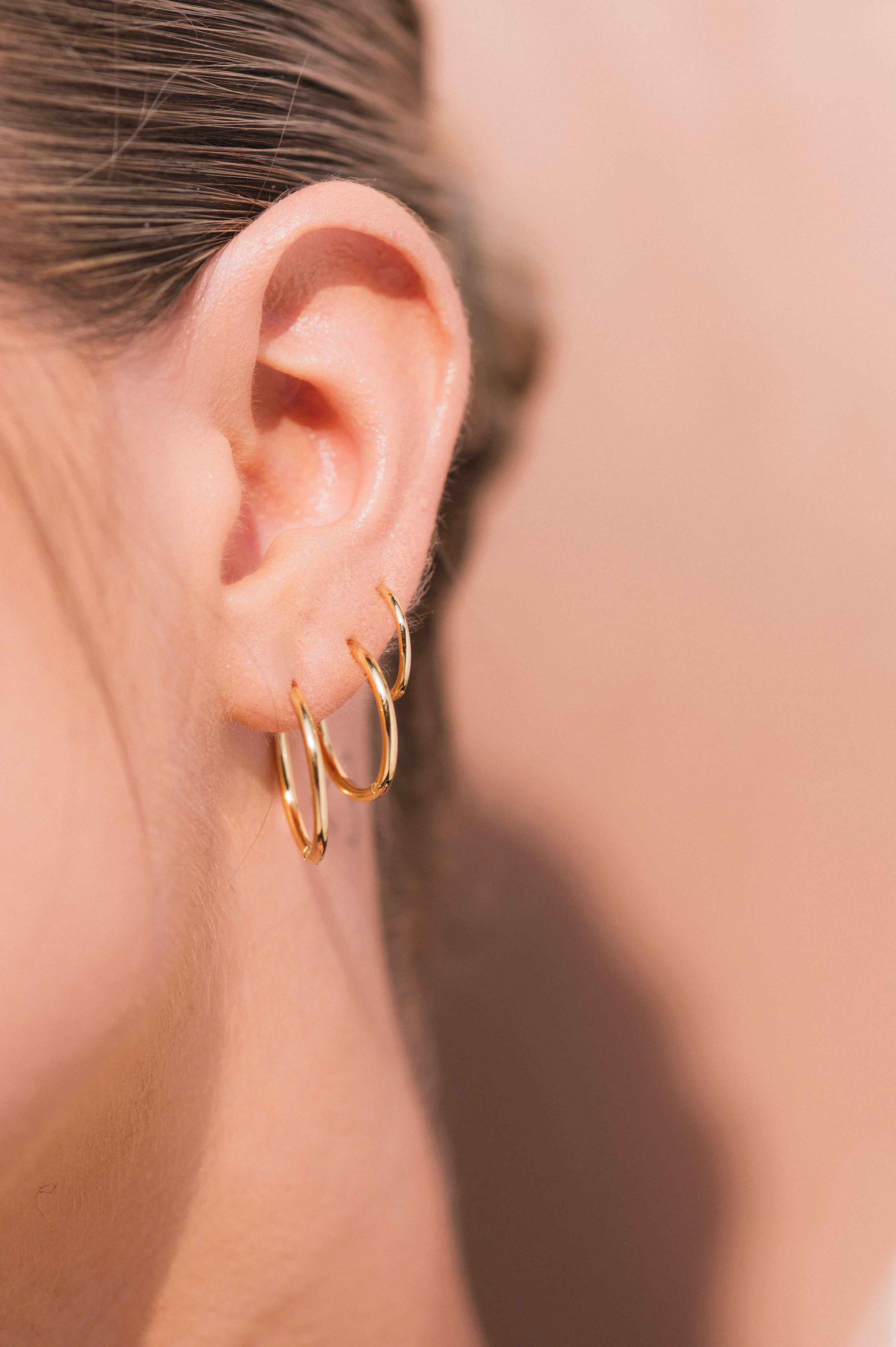 Jessica Gold Hoops - Image 2