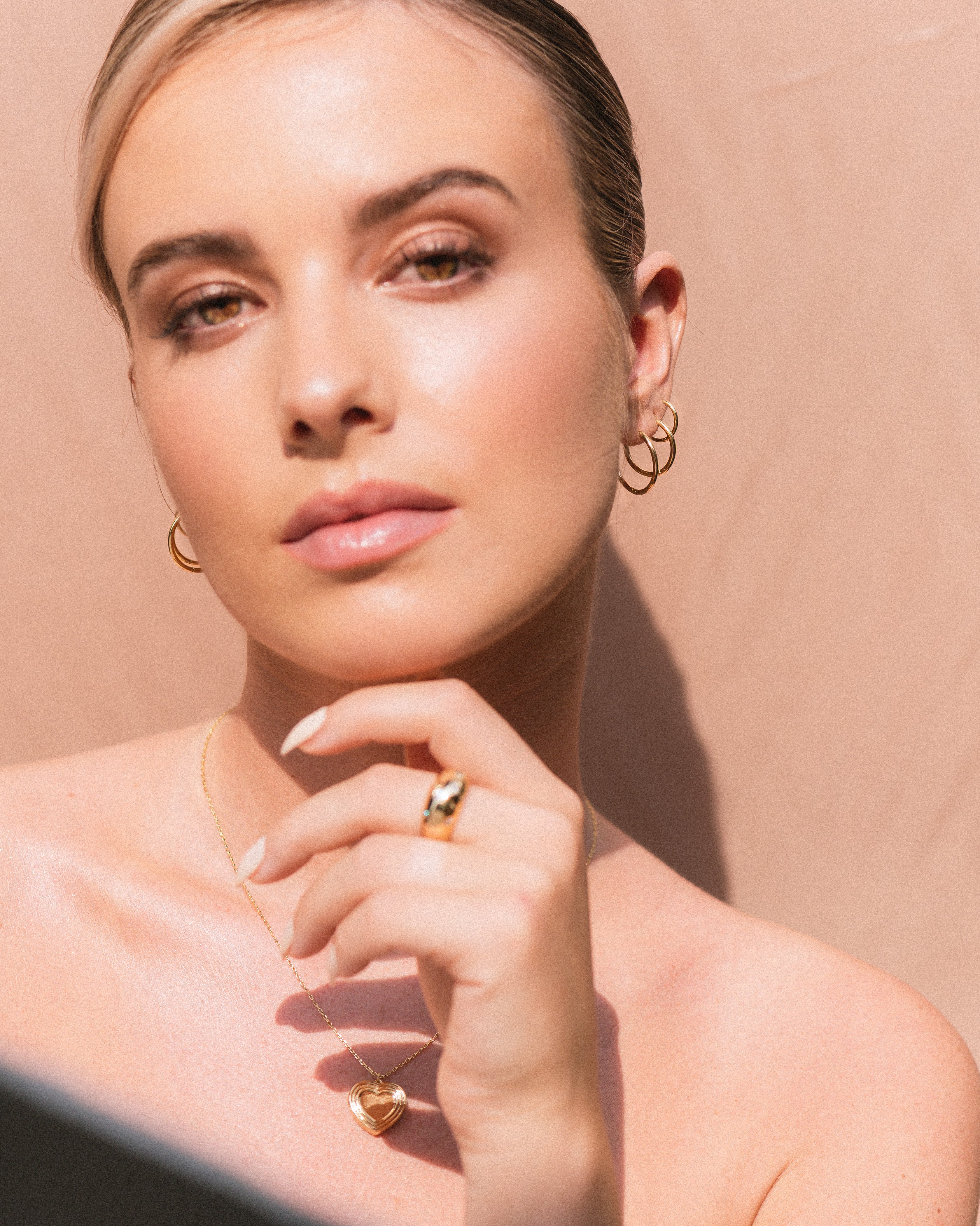 Jessica Gold Hoops - Image 4