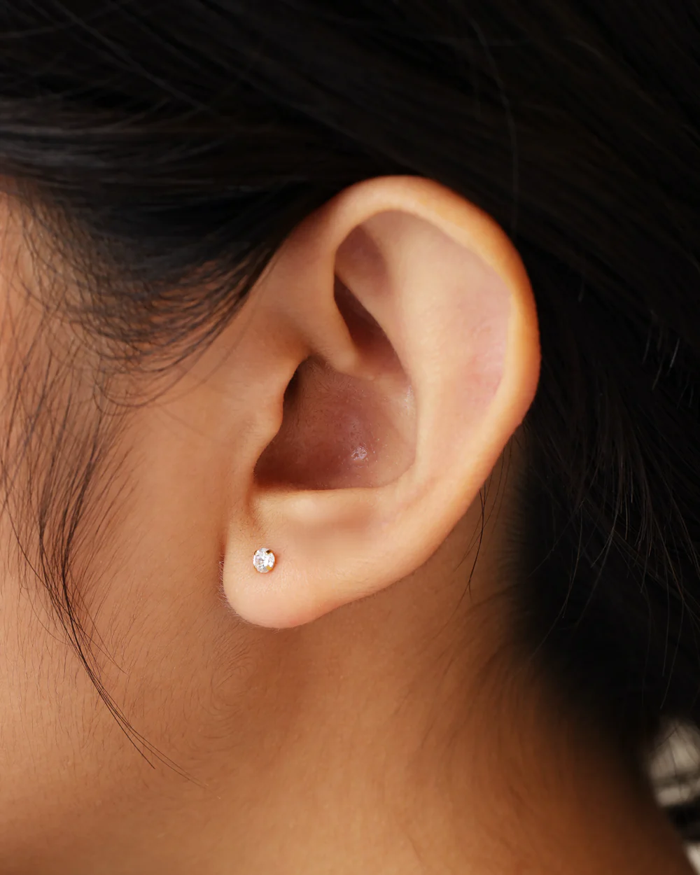 Kim Gold Flatback Stud - Image 2