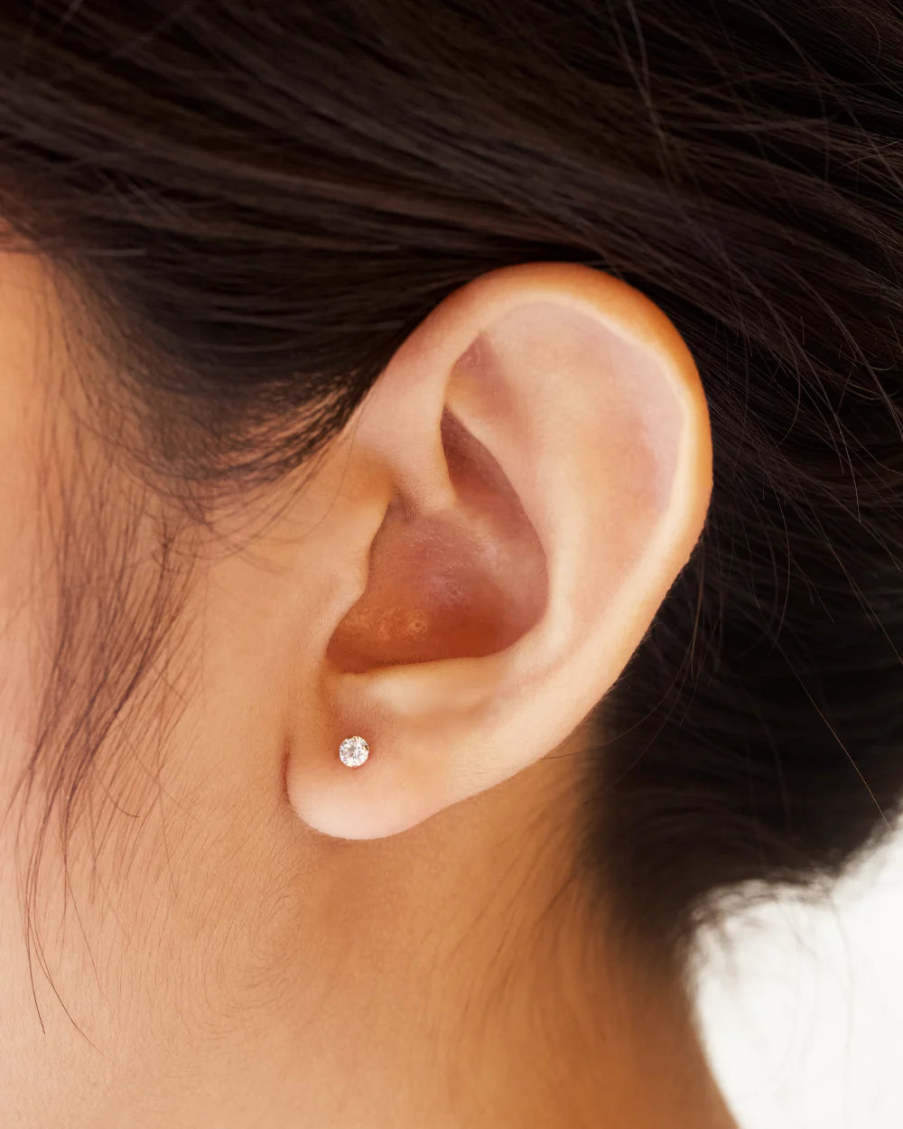 Kim Silver Flatback Stud - Image 3