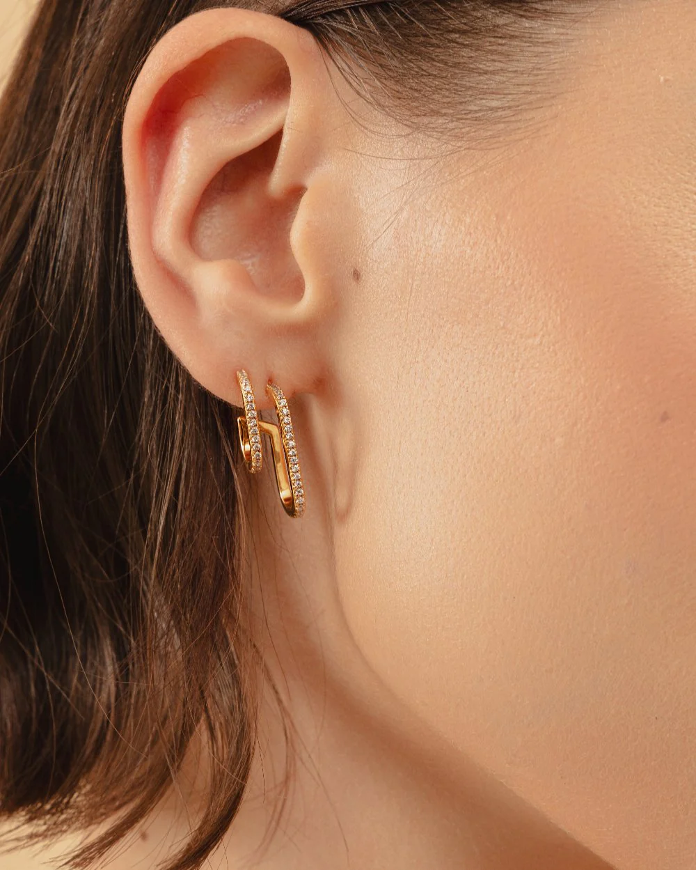 Laura Gold Hoops - Image 2