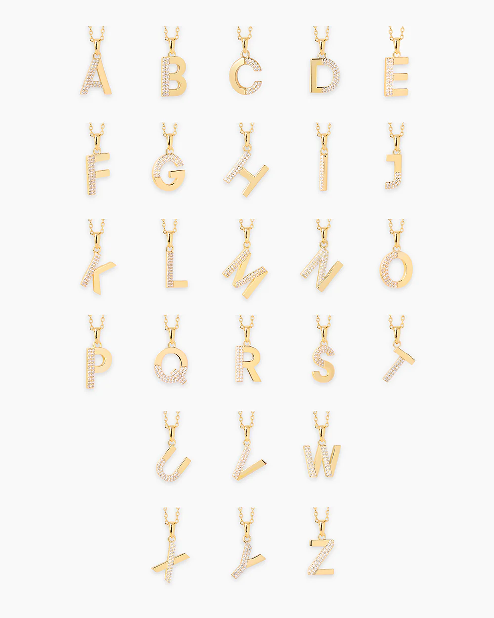 Letter Gold Necklace - Image 5