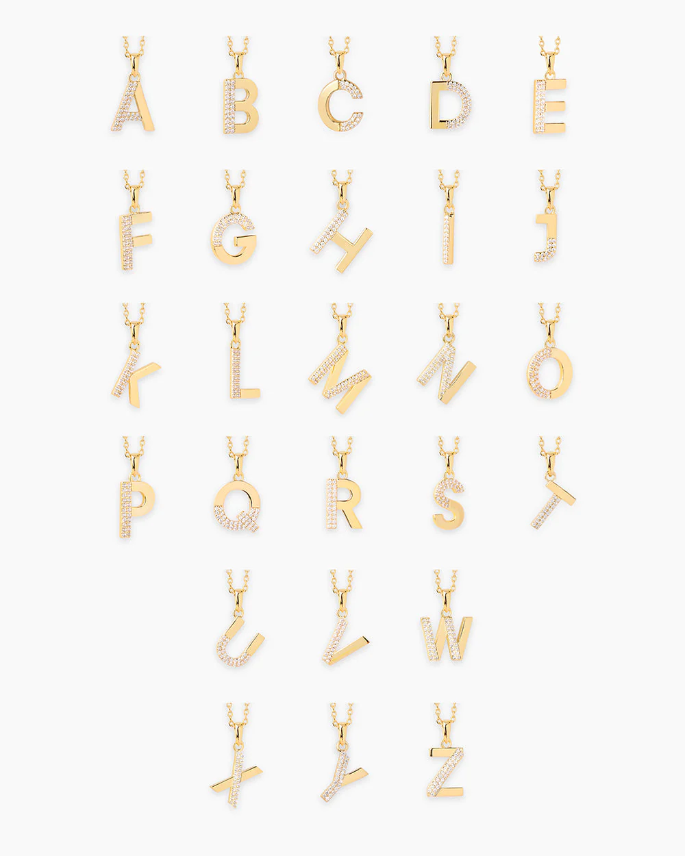 Letter Gold Necklace - Image 6