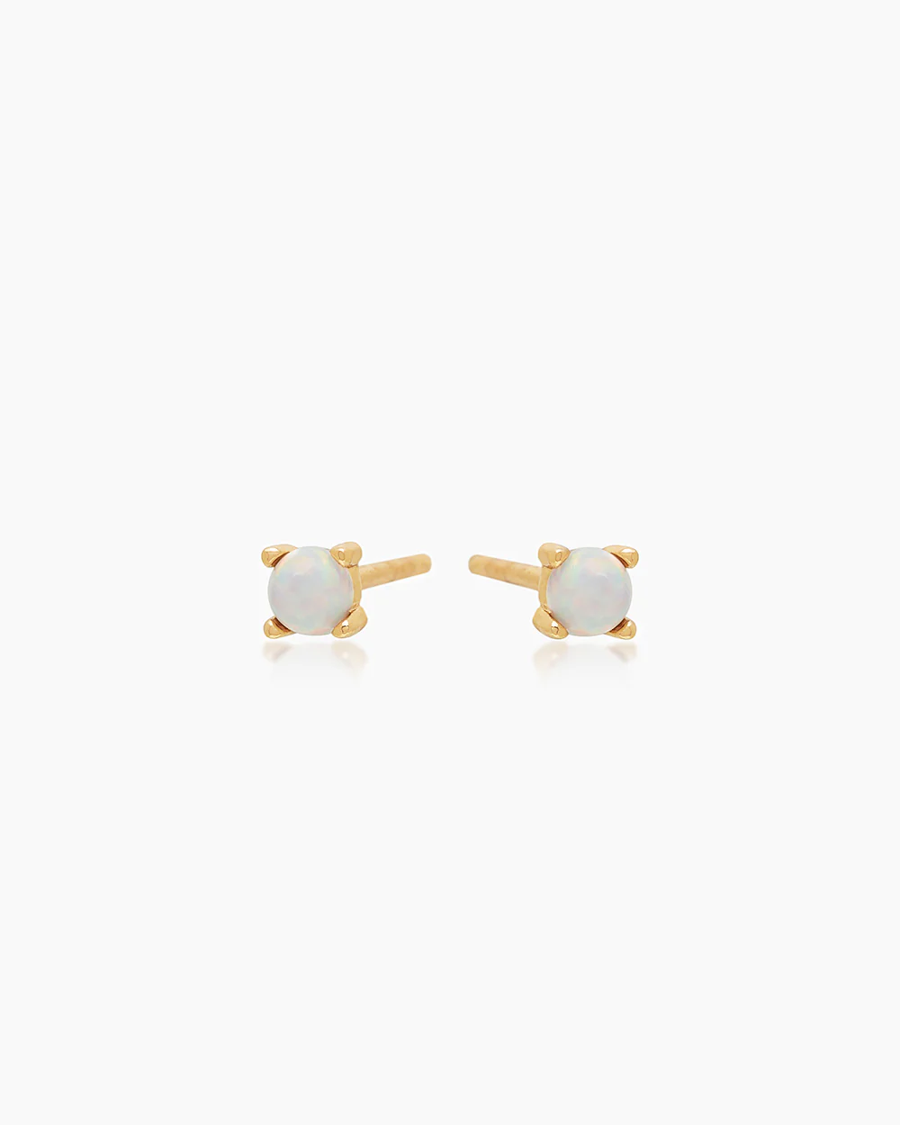 Lidia Opal Gold Studs
