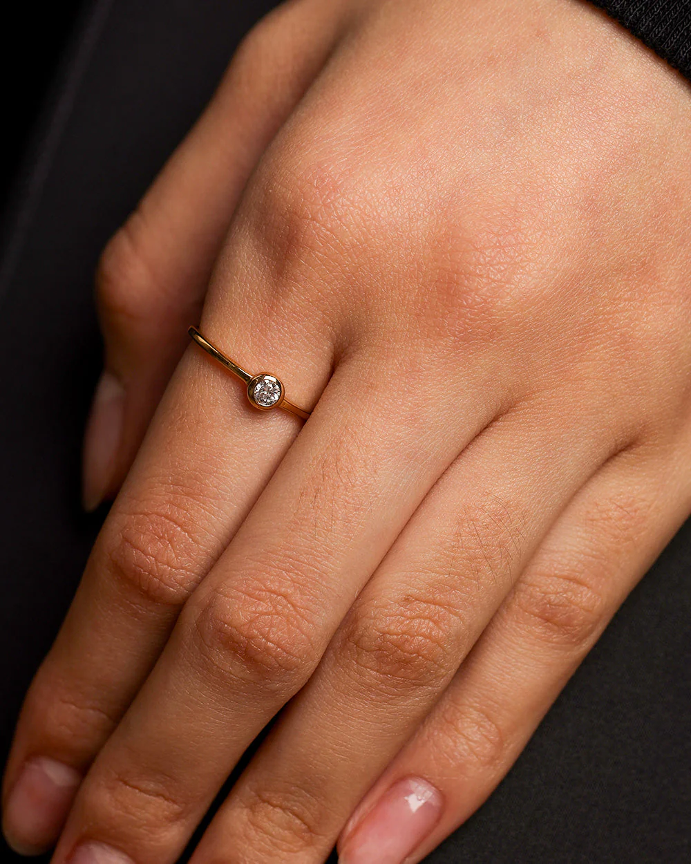 Liliana Lab Grown Diamond Gold Ring - Image 2