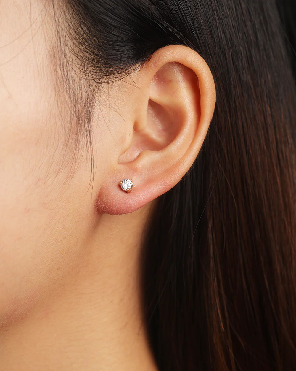 Linda Lab Grown Diamond Gold Studs - Image 2