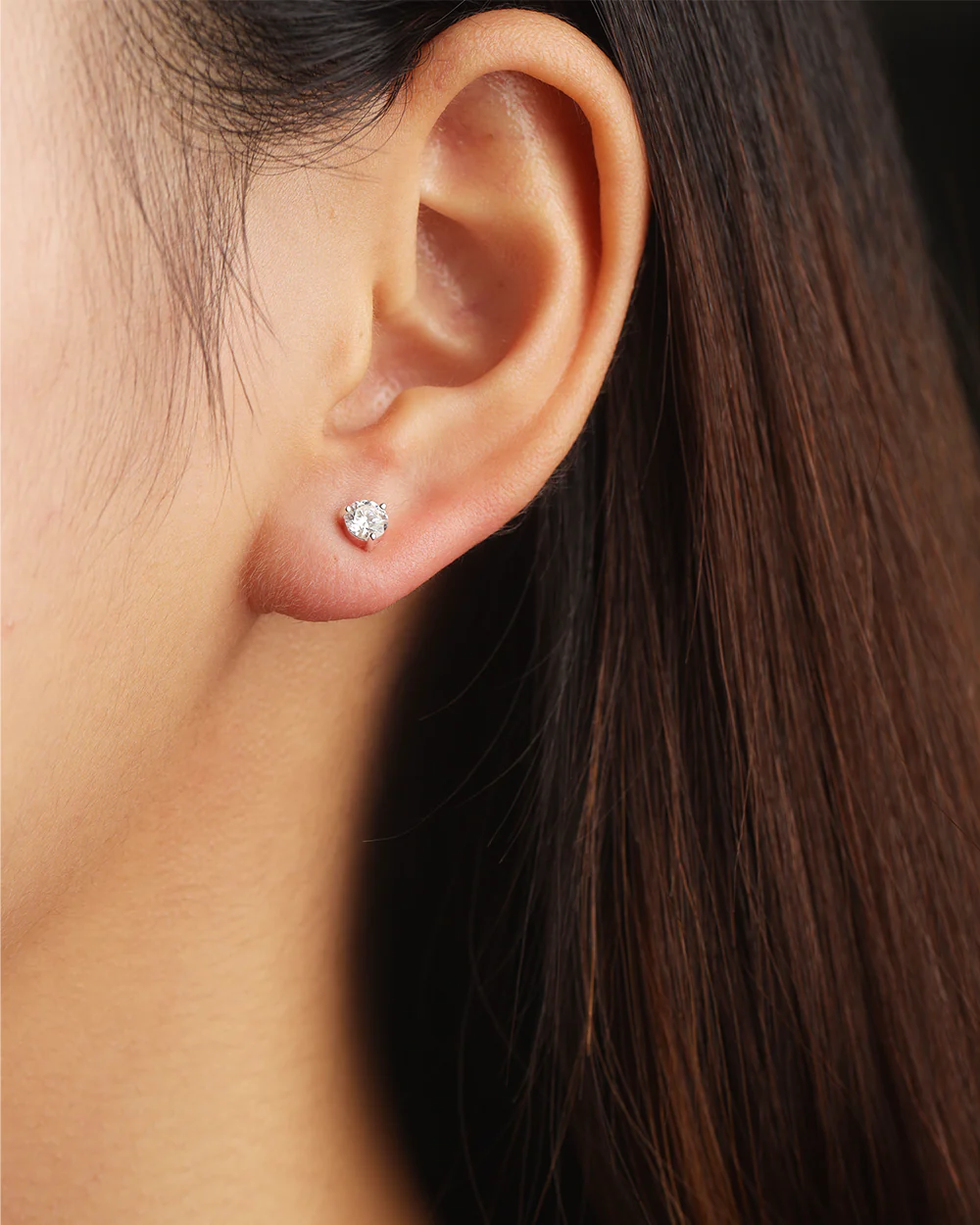 Linda Lab Grown Diamond Silver Studs - Image 2