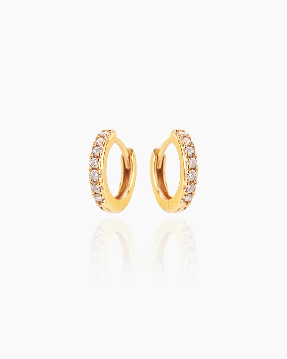 Liza Lab Grown Diamond Gold Huggies