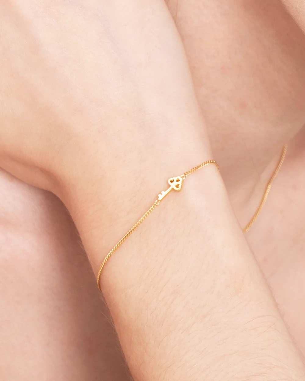 Lock and Key Gold Bracelet Set - Image 5