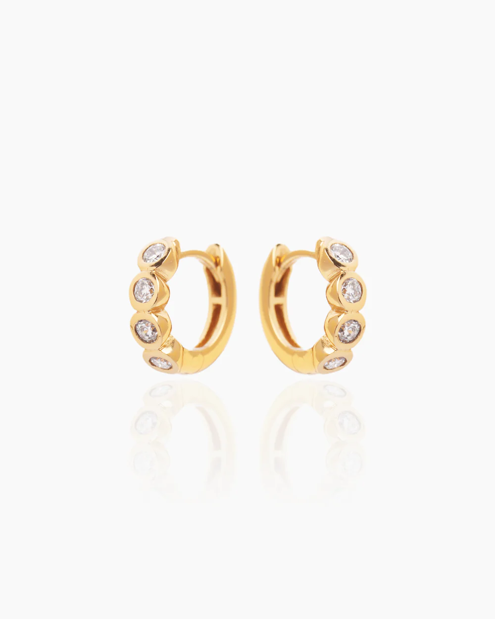 Loretta Lab Grown Diamond Gold Huggies