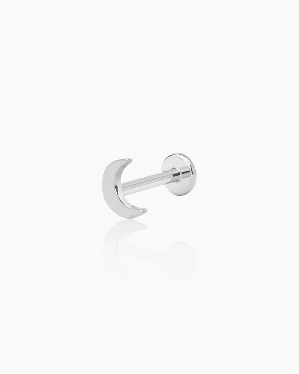 Lua Silver Flatback Stud