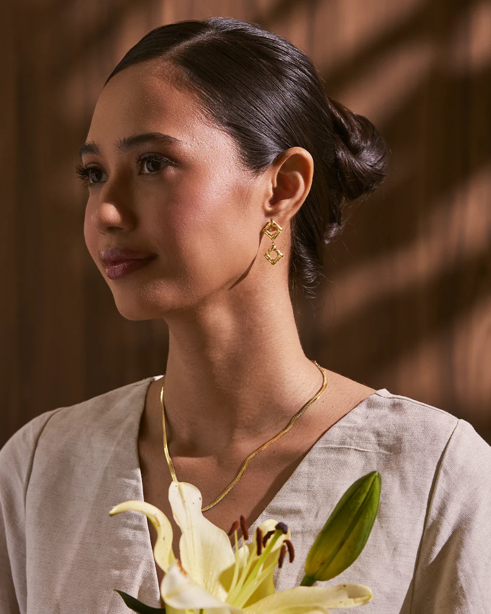 Mariela Gold Studs - Image 2