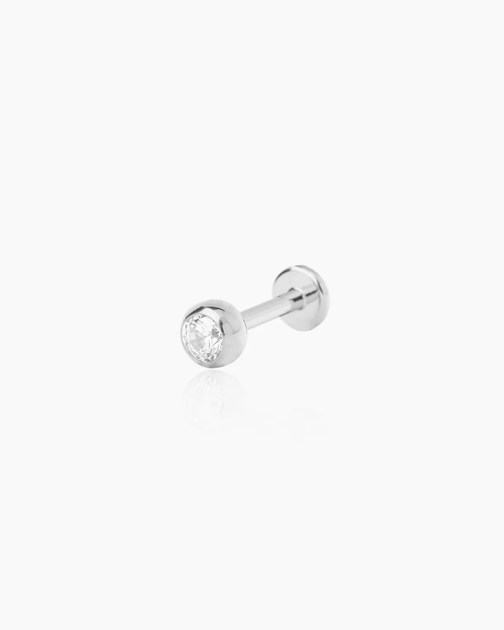 Max Silver Flatback Stud