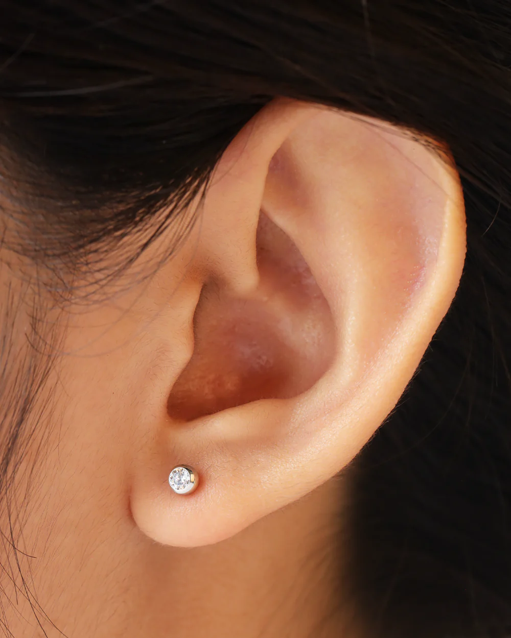 Max Silver Flatback Stud - Image 2