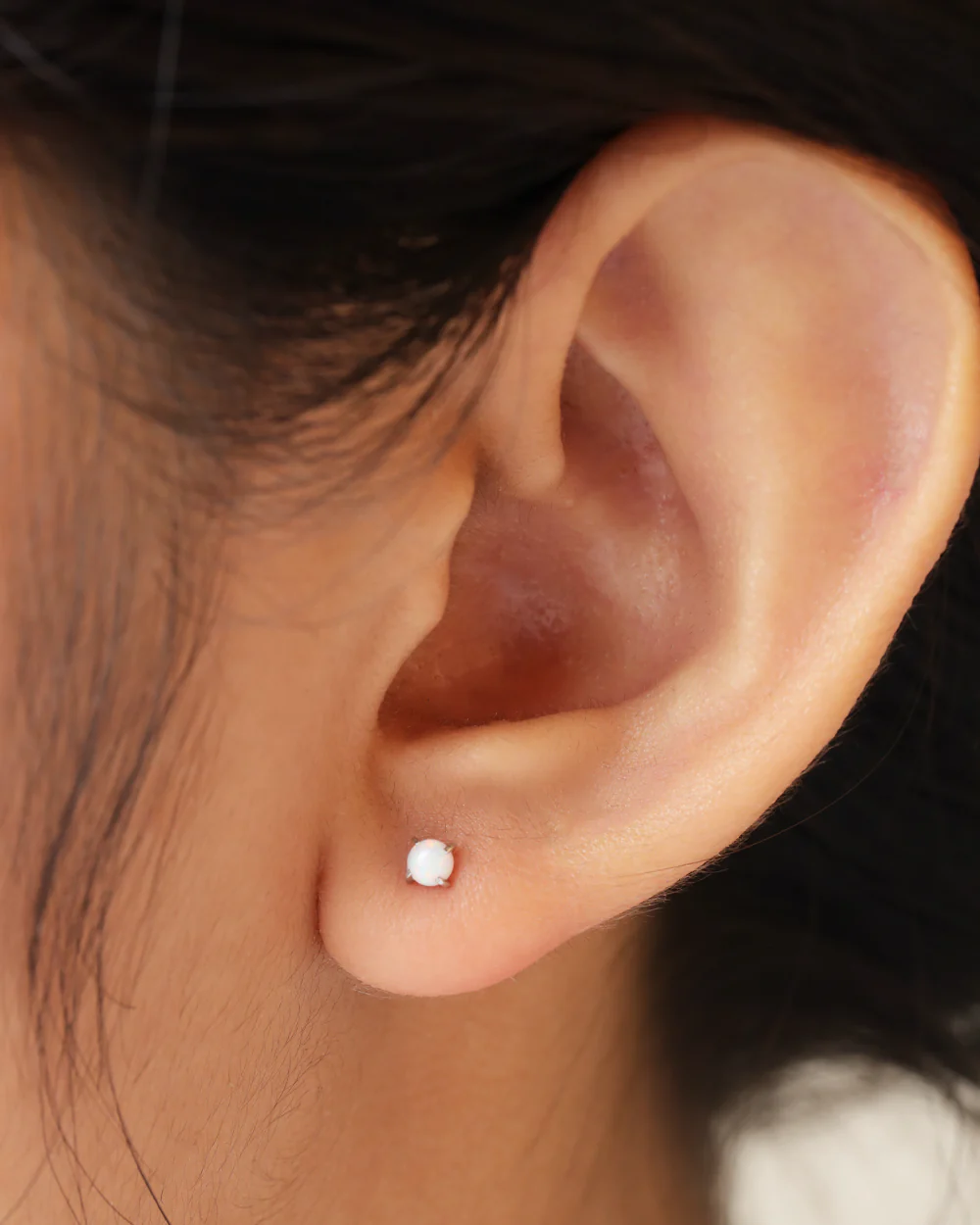 Mel Silver Flatback Stud - Image 2