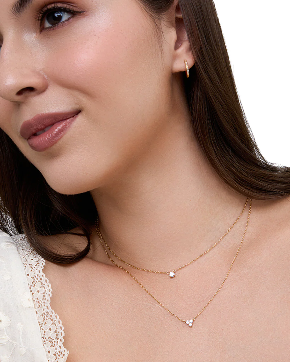 Nia Lab Grown Diamond Gold Necklace - Image 3