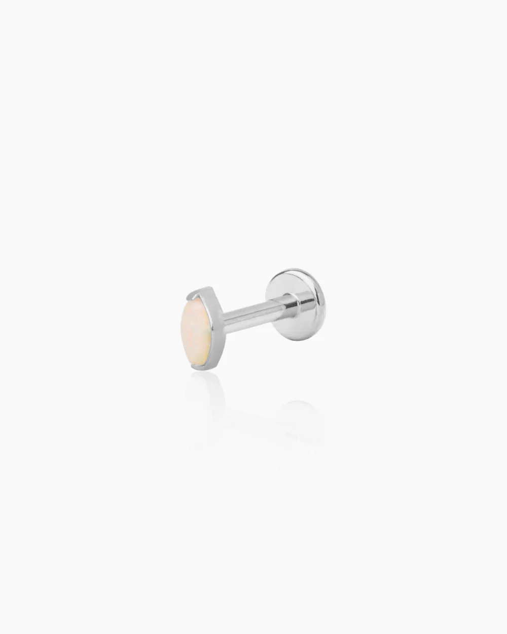Mona Silver Flatback Stud