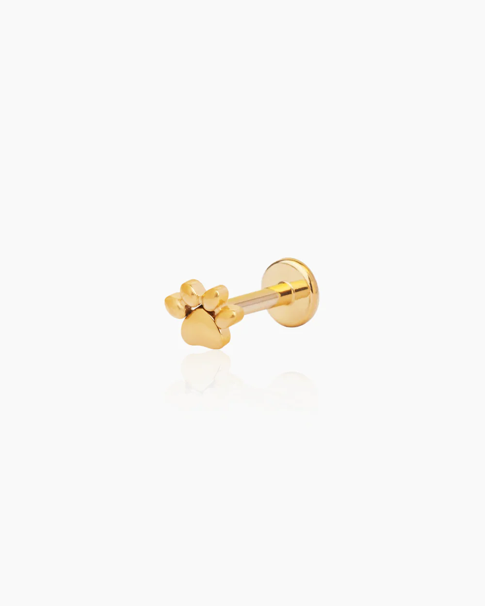 Paw Gold Flatback Stud