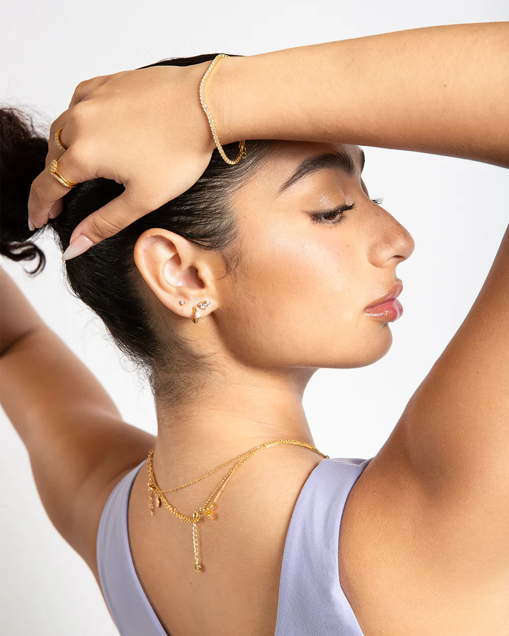 Pia Gold Studs - Image 3