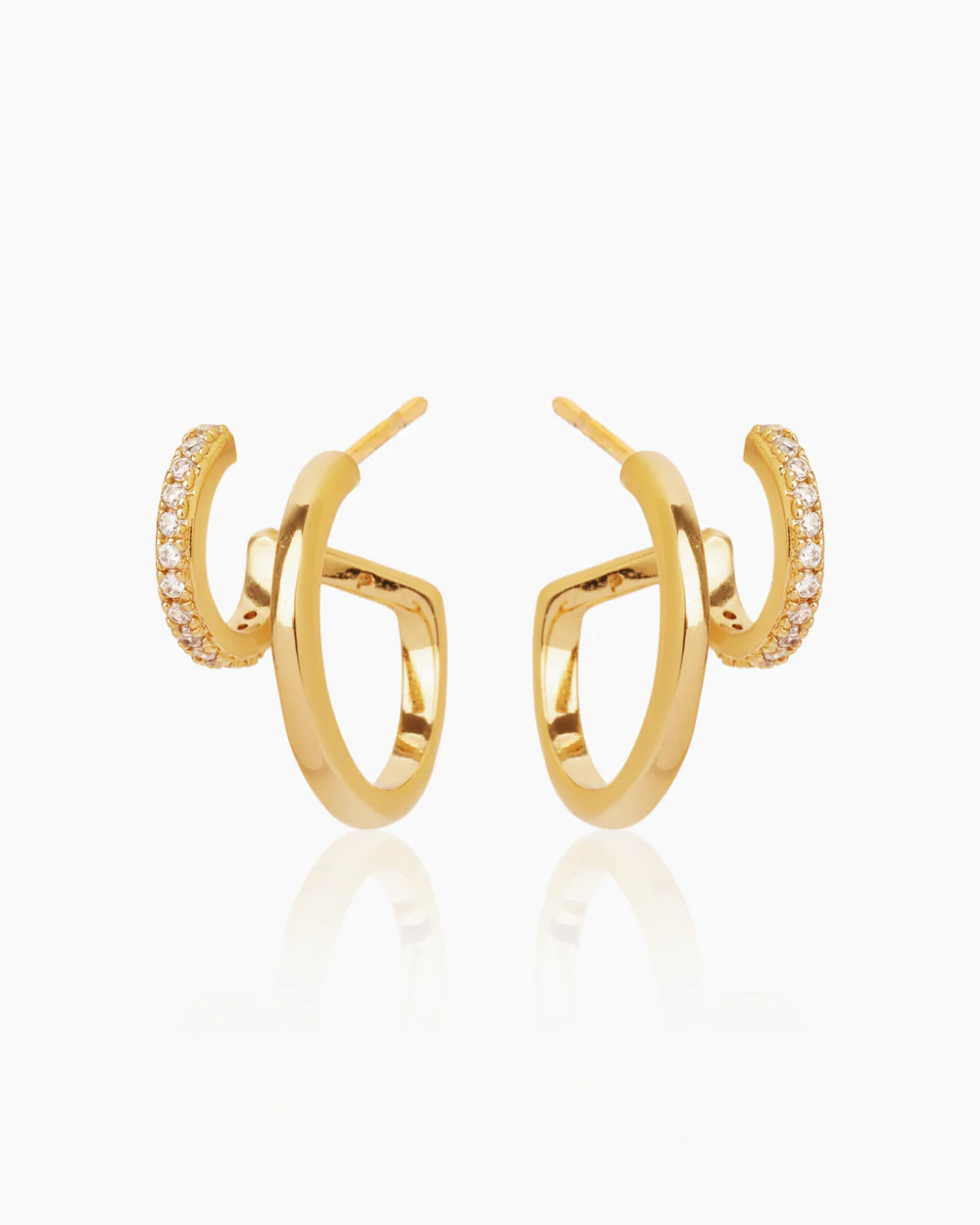 Clarissa Gold Hoops