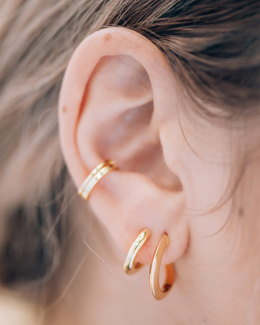 Rachel Gold Hoops - Image 2