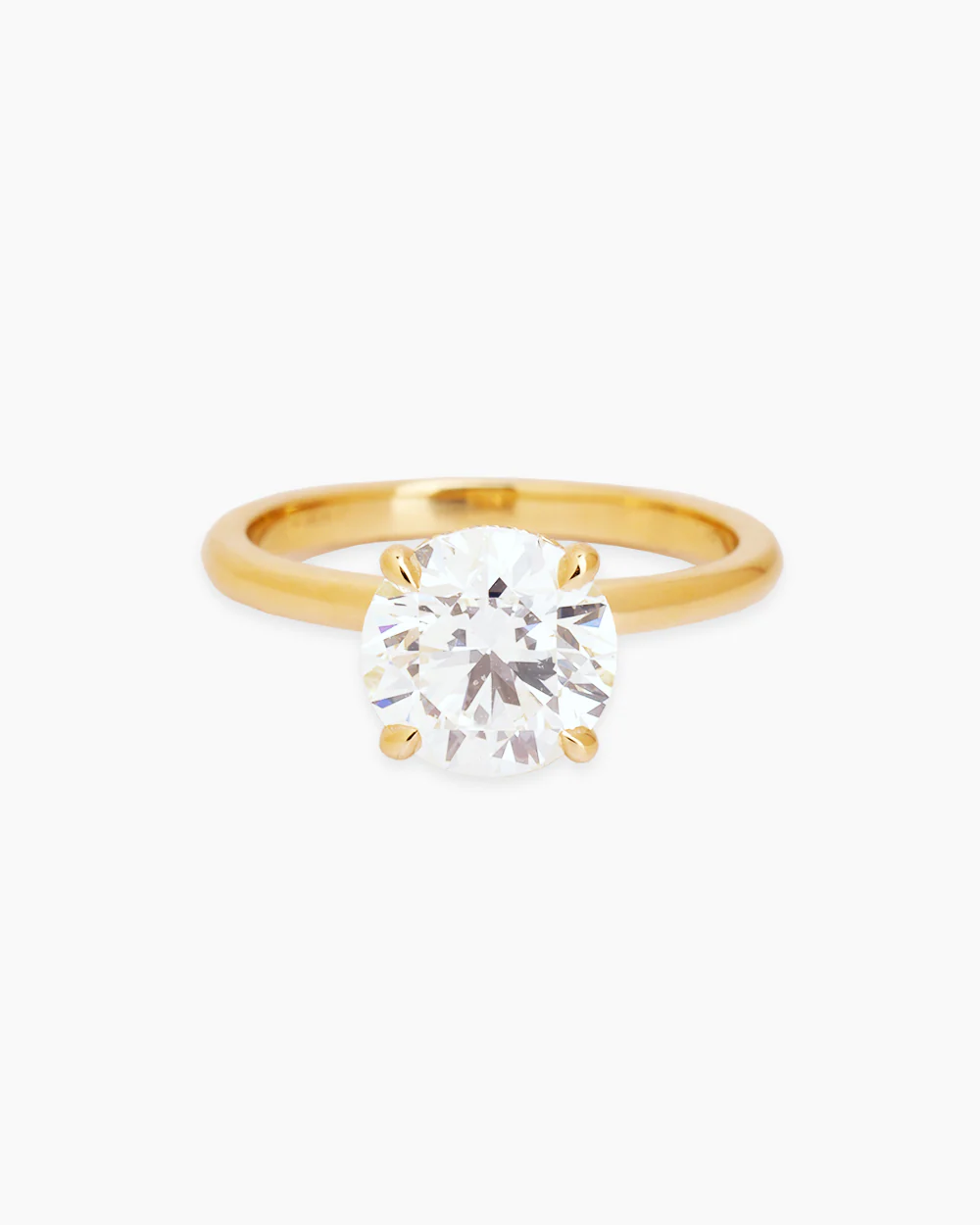 Reina Diamond Yellow Gold Ring - Image 4