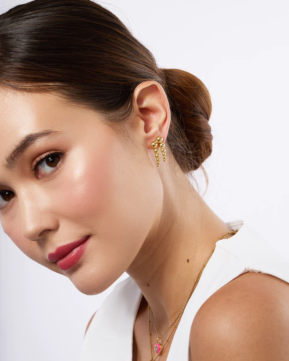 Renee Gold Studs - Image 3